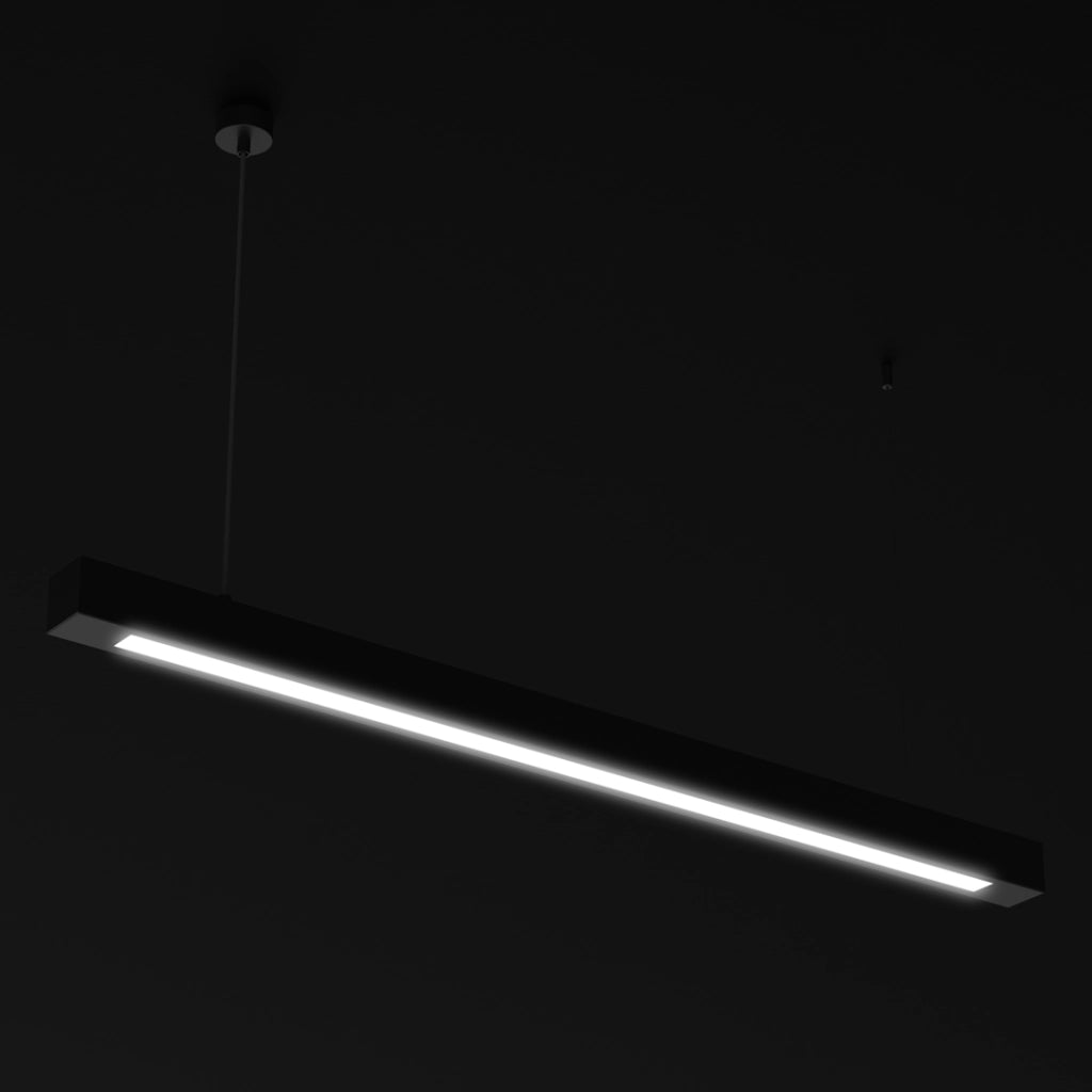 Lampada a sospensione Lungo 124 cm T8 nero Milagro