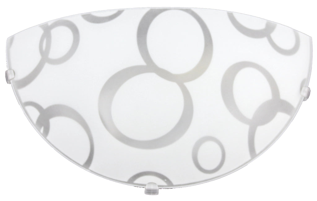 BETTA LAMPADA APPLIQUE 1 LAMPADINA E27 30 CM CERCHI