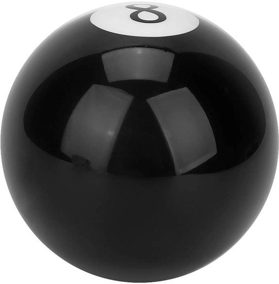 Manubrio di trasmissione Ergonomico - Design Universale - Knob per auto - Palla da biliardo 8 - Facile da installare - Manuale - Knob di trasmissione - Nero