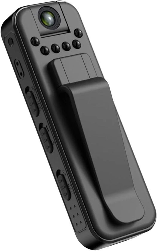 Cannoncino Body 1080P – Visibilità Notturna – Lente Rotativa 180° – Supporto per Pavimento – Portatile per Ufficio, Sicurezza & Viaggi