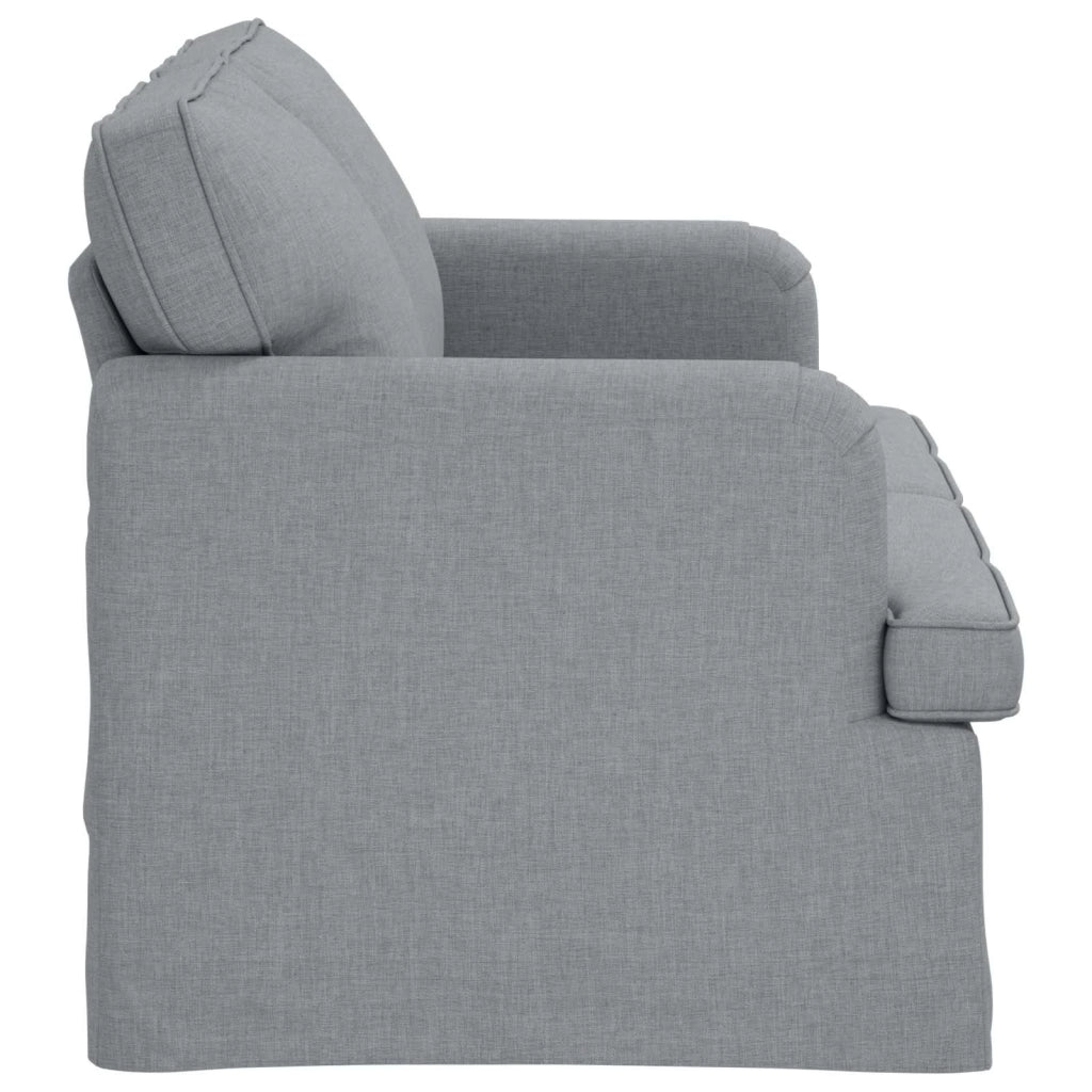 Divano Grigio chiaro 144 x 80 x 85 cm Tessuto 42024483