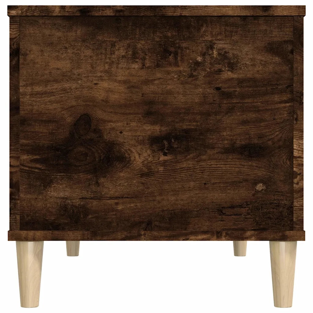 Tavolino da Salotto Rovere Fumo 90x44,5x45 cm Legno Multistrato 819585