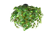 Plafoniera, metallo e plastica, verde effetto naturale, D 70 cm, Leavy