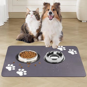 Mat di Alimentazione Antiscivolo - 60 x 40 cm - Improrovato - Assorbente - Soffice - Resistente al Lavaggio - Mat di Alimentazione