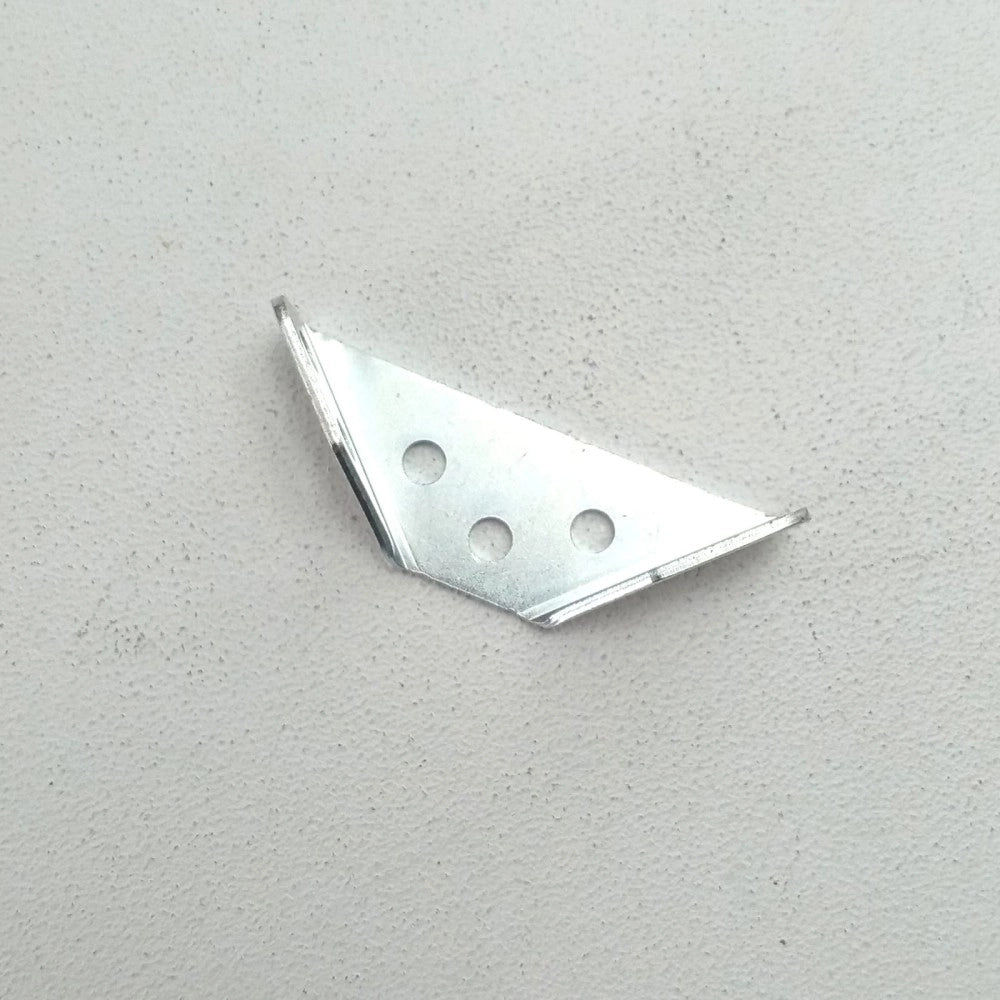 Piastrina angolare 19x63x15mm - 10pz supporto a 3 lati per riparazione e giunzione