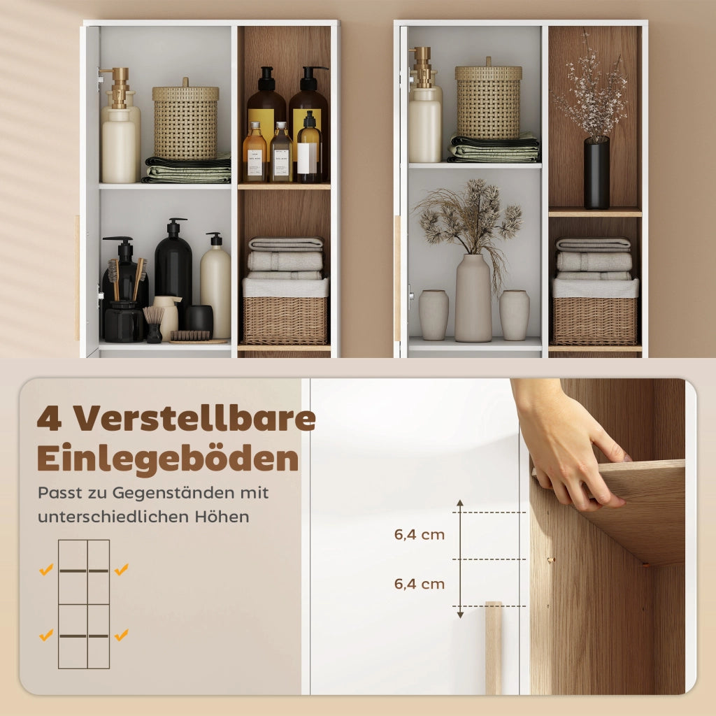 Libreria con Ante ¨C Zephmum ¨C MDF Bianco 176x80x30