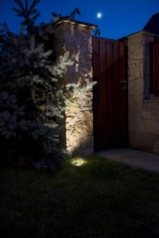Faretto calpestabile quadrato LED 1W argento IP67 SU-MA
