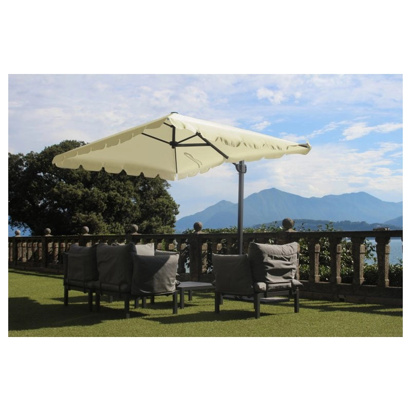 Ombrellone palo laterale Allegro Made in Italy - 250 x 250 cm - Bianco