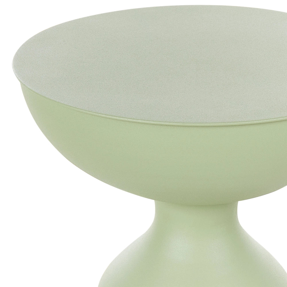 Tavolino moderno in metallo verde soggiorno salotto contemporaneo elegante