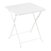 Tavolo pieghevole da giardino/campeggio 45 x 40 x 40 cm acciaio bianco 03_0011091