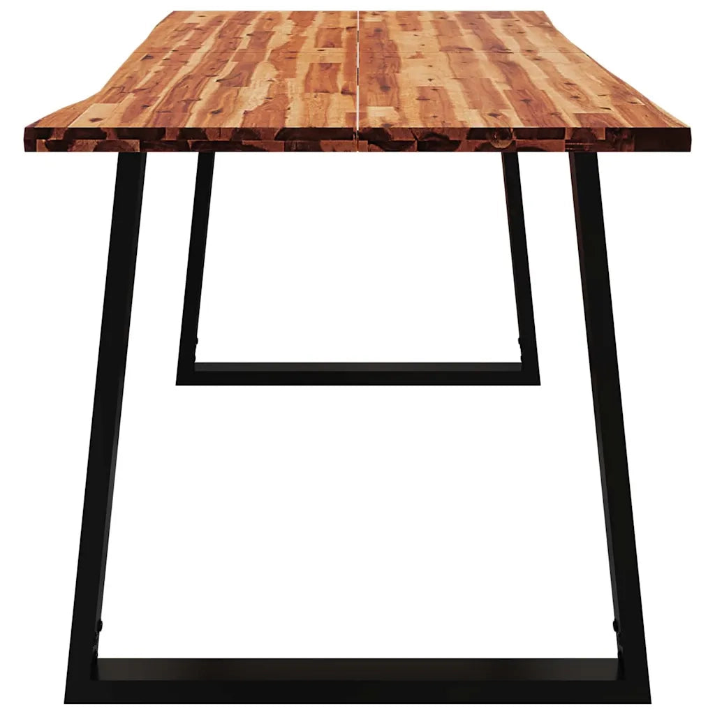 Tavolo da Pranzo | Tavolo da cucina Bordi Vivi 160x80x75 cm Legno Massello Acacia