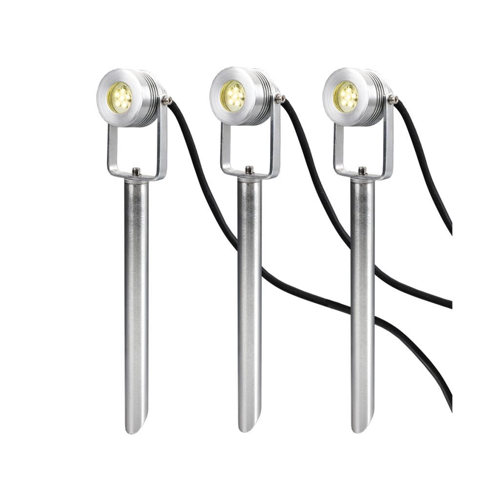 Garden Zone Spennymoor kit 3 faretti LED esterno IP54