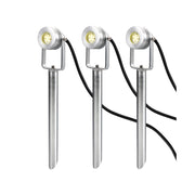 Garden Zone Spennymoor kit 3 faretti LED esterno IP54
