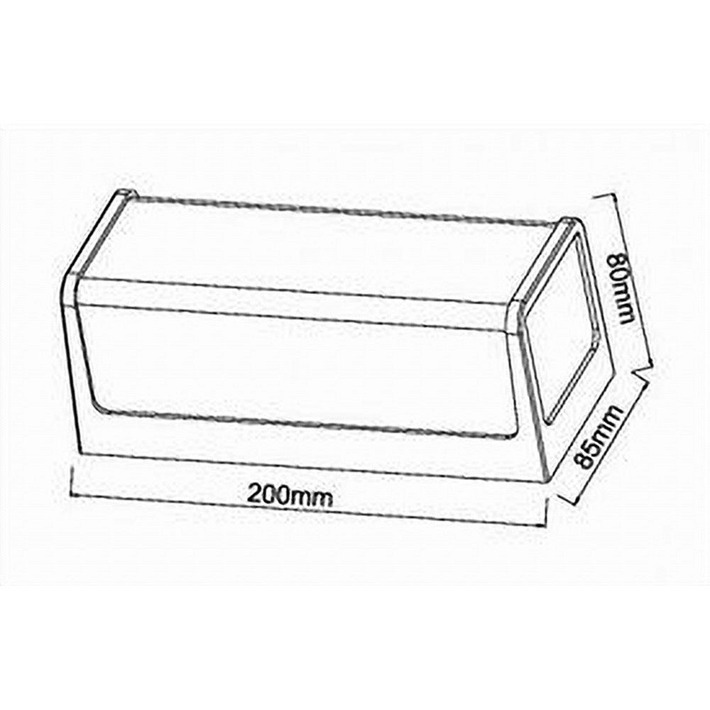 Trade Shop - Applique Led Da Esterno Facciate Giardino Moderno Lampada Da Muro 10w Ip65 643-b - -bianco Naturale      -