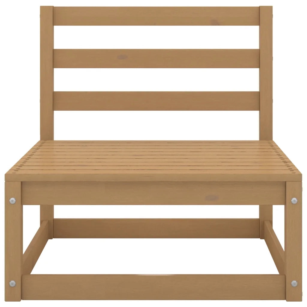 Set Salotto da Giardino 6pz Marrone Ambra Legno Massello Pino 3075402
