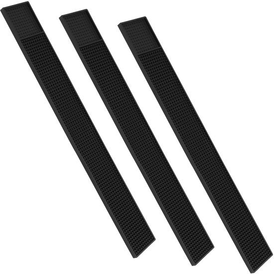 Matrice di asciugatura nera - 60 x 8 cm - Asciugatura rapida - PVC di alta qualità - Pulizia facile - Matrice di asciugatura Barmat