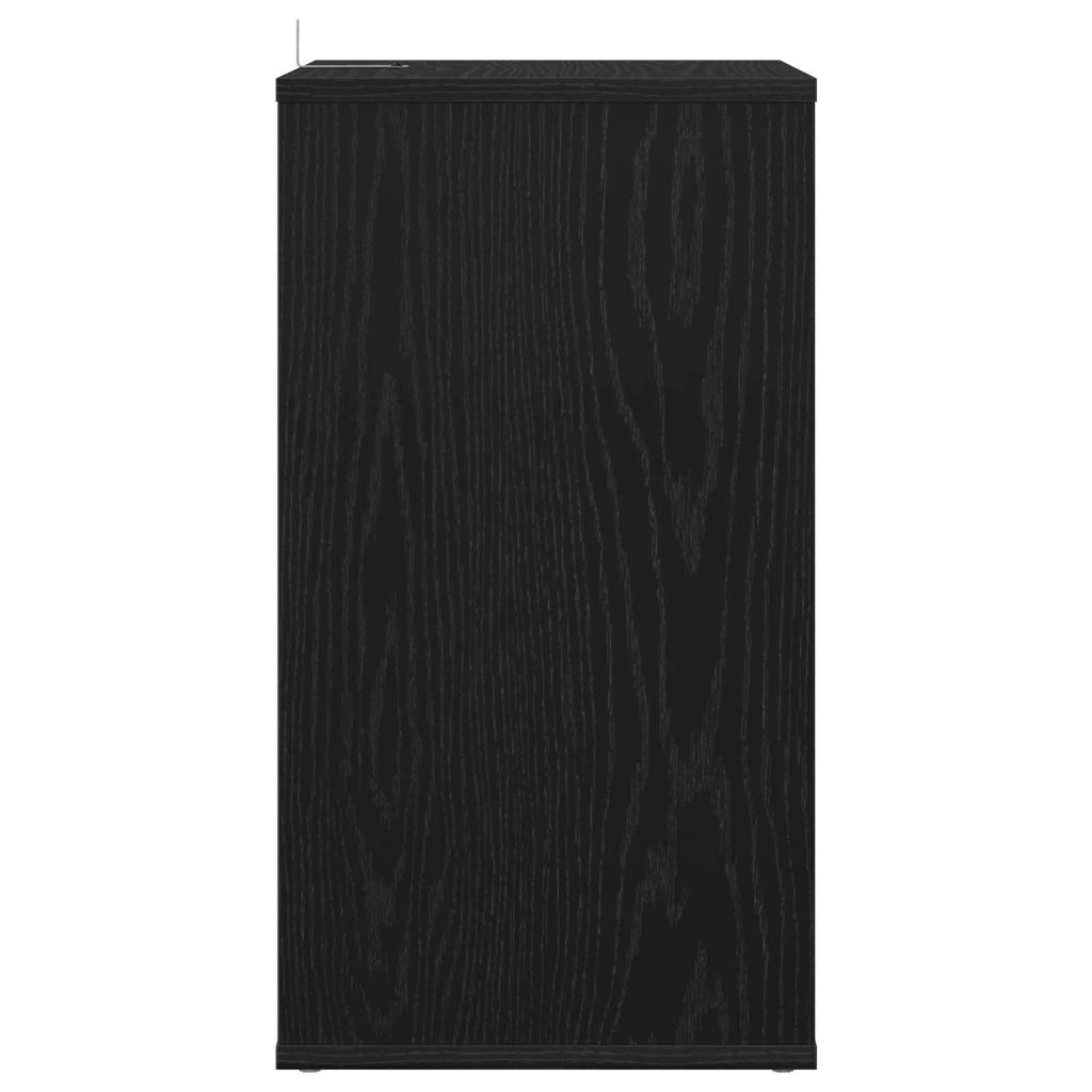 Mobile porta vinili Rovere Nero 38 x 33 x 61 cm 8012859
