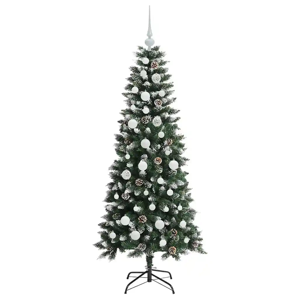 Albero di Natale artificiale con 150 LED Verde 150 cm 3395811