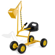 Escavatore per sabbiera con comandi a 2 mani e pala flessibile, Escavatore per bambini schienale ergonomico Giallo-Macchinine giocattoli