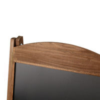 Toboli Lavagna a cavalletto per bar ristoranti negozi 42x112cm in legno con ripiano per fiori