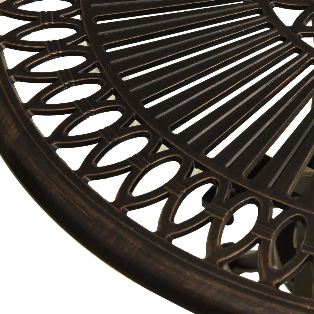Tavolo da Giardino Bronzo 62x62x65 cm in Alluminio Pressofuso cod mxl 48363
