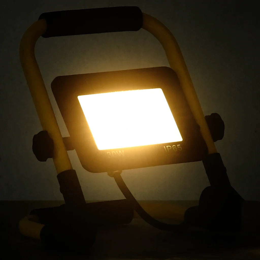 Faretto a LED con Maniglia 30 W Bianco Caldo CFW1178091