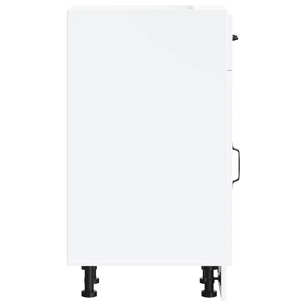 Base da Cucina Kalmar Bianco in Legno Multistrato 853457