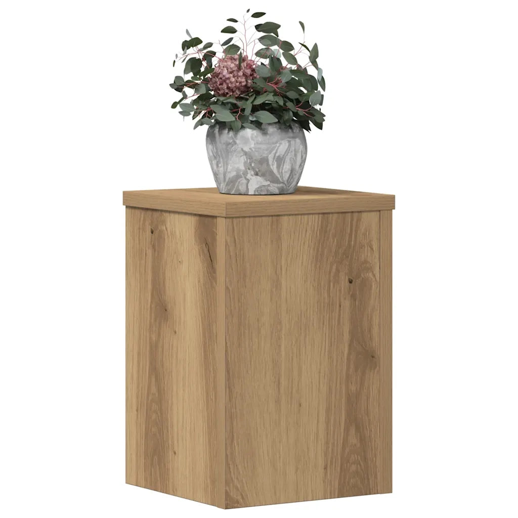 Supporti per Piante 2 pz Rovere 20x20x30 cm in Multistrato