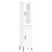 Credenza | Madia | Buffet da pranzo | Armadio da pranzo Bianca 34,5x34x180 cm in Legno Multistrato