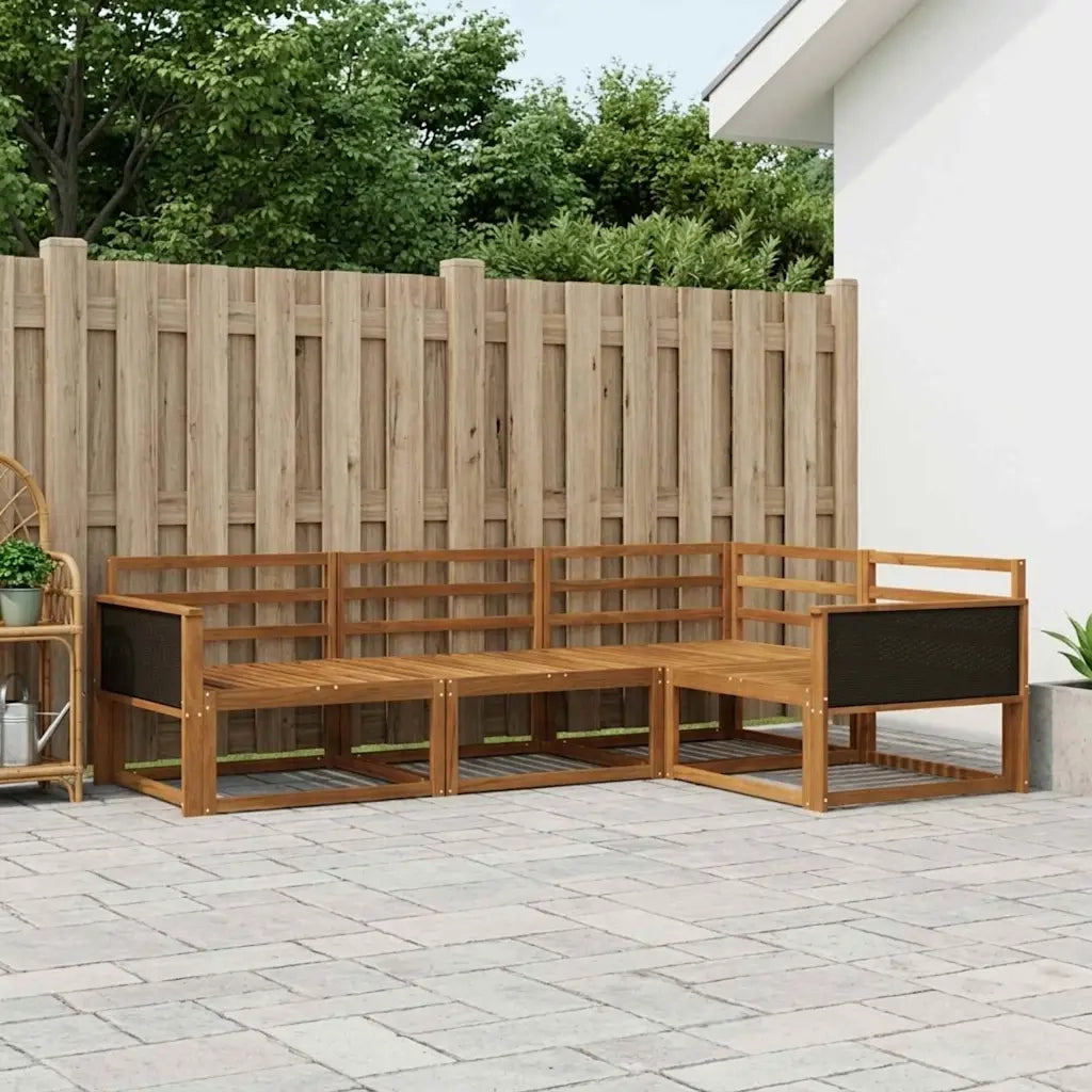 Set di divani da esterno 4 pcs Naturale 3382512