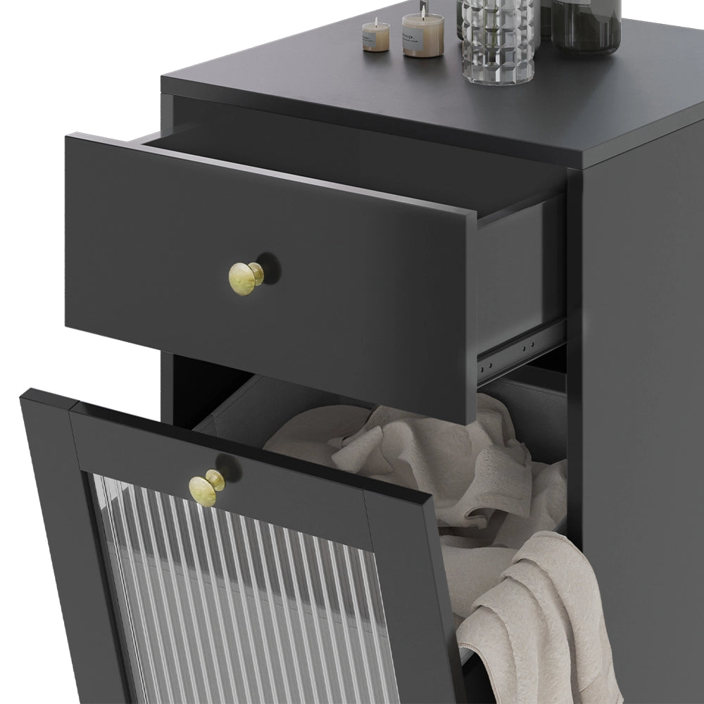 Mobiletto midi Malte Grigio 40 x 96 cm con cassetto Vicco