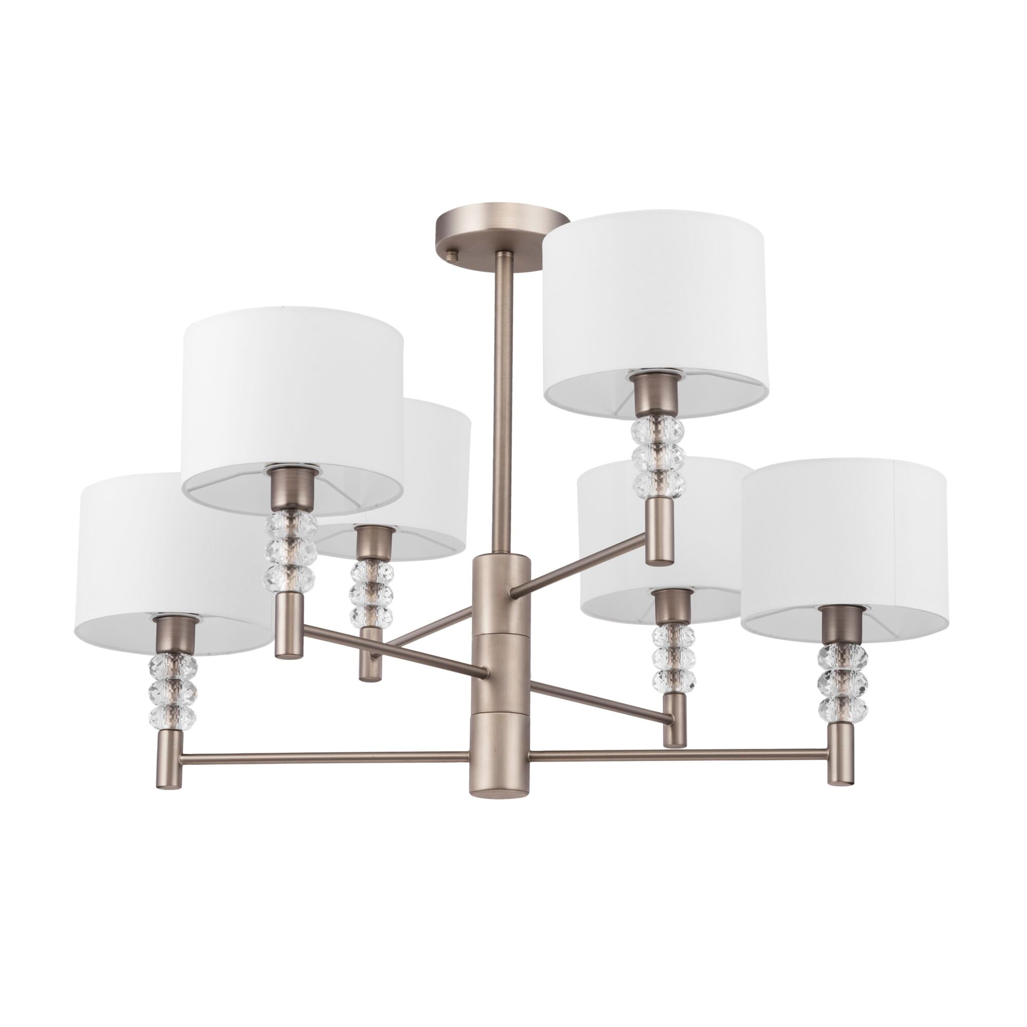 Lampadario Modern in Metallo Lincoln Nickel