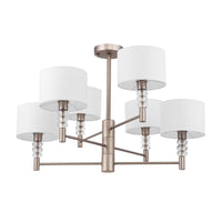 Lampadario Modern in Metallo Lincoln Nickel