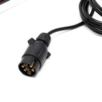 Barra portafanali per rimorchio a 7 poli 137 cm Con luci di posizione posteriore, freno e frecce