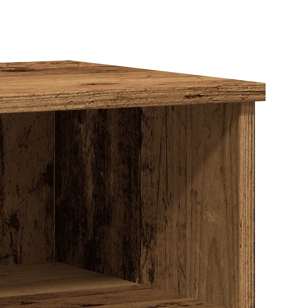 Comodino | Armadio da Notte | Mobiletto da notte Legno Antico 40x35x50 cm in Legno Multistrato