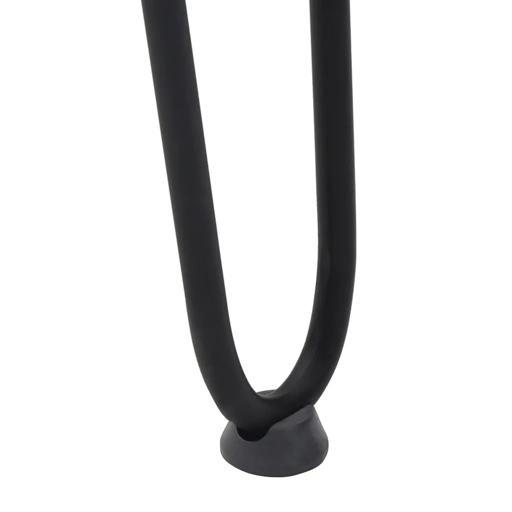 Gambe a forcina per tavolino da caff¨¨ 4 pz | Piede del tavolo nere 42 cm in acciaio massiccio