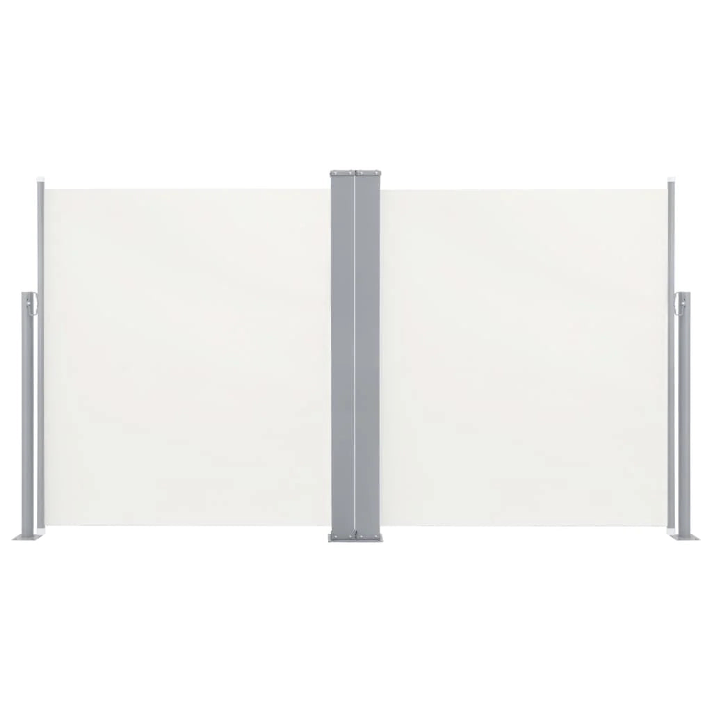 Tenda da sole laterale retrattile/schermo privacy per patio giardino terrazza balcone 170 x 600 cm crema 02_0007053