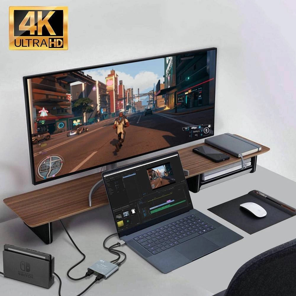 Trade Shop - Cavo Scheda Di Acquisizione Video Da Hdmi A Usb Ultra Hd 4k Full Hd 1080p Hdv890+ -