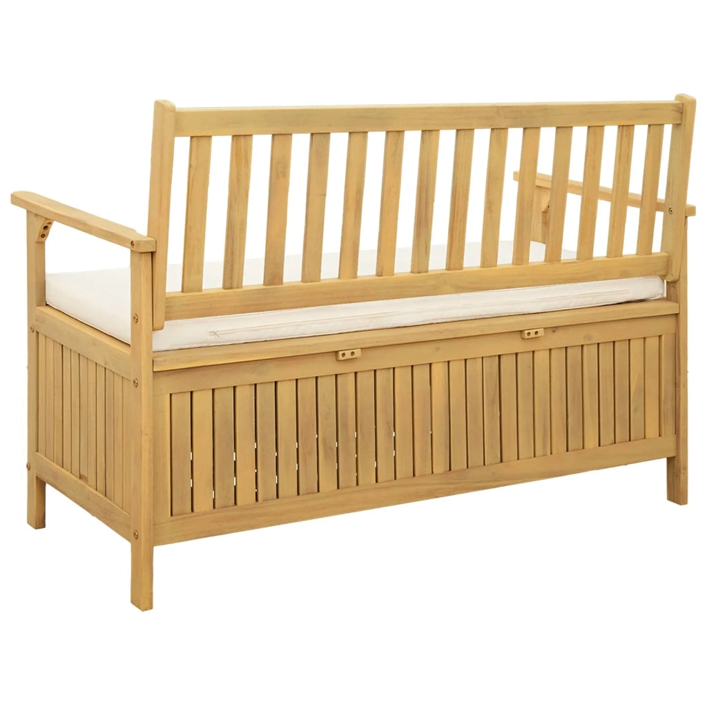 Panchina con contenitore con cuscino con porta 120 x 63 x 84 cm 42026791