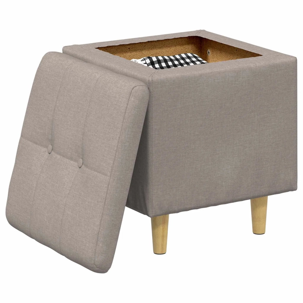 Pouf contenitore con cuscino Talpa 40 x 40 x 45 cm Tessuto