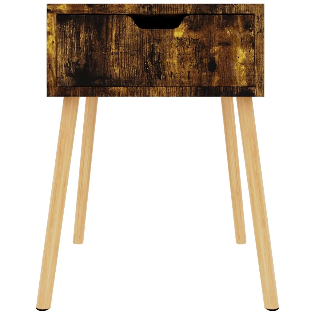 Comodini 2 pz-Set di 2 Tavolino da notte Rovere Fumo 40x40x56 cm in Legno Multistrato