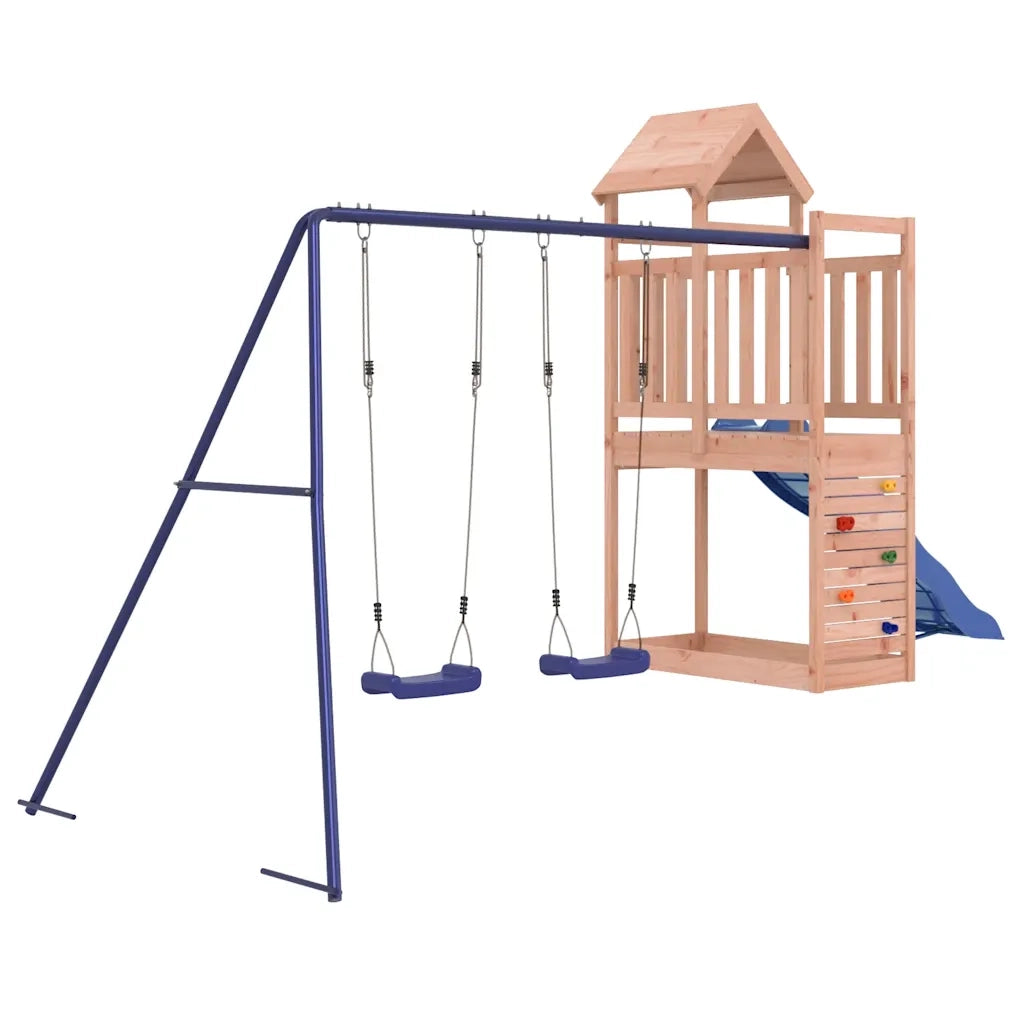 Set da Gioco da Esterno in Legno Massello di Douglas