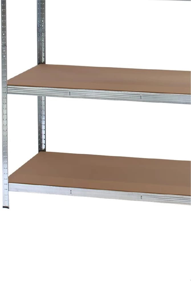 Scaffale per carichi pesanti zincato 160x60x180cm Scaffale a incastro 4 ripiani 175kg/piano
