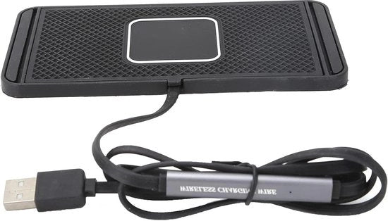 Caricatore Senza Fili per Auto 10W 7.5W - Piastra di Ricarica Qi per Auto - Cassetta di Ricarica per Telefono con Suolo Antiscivolo - Dispositivi Qi compatibili