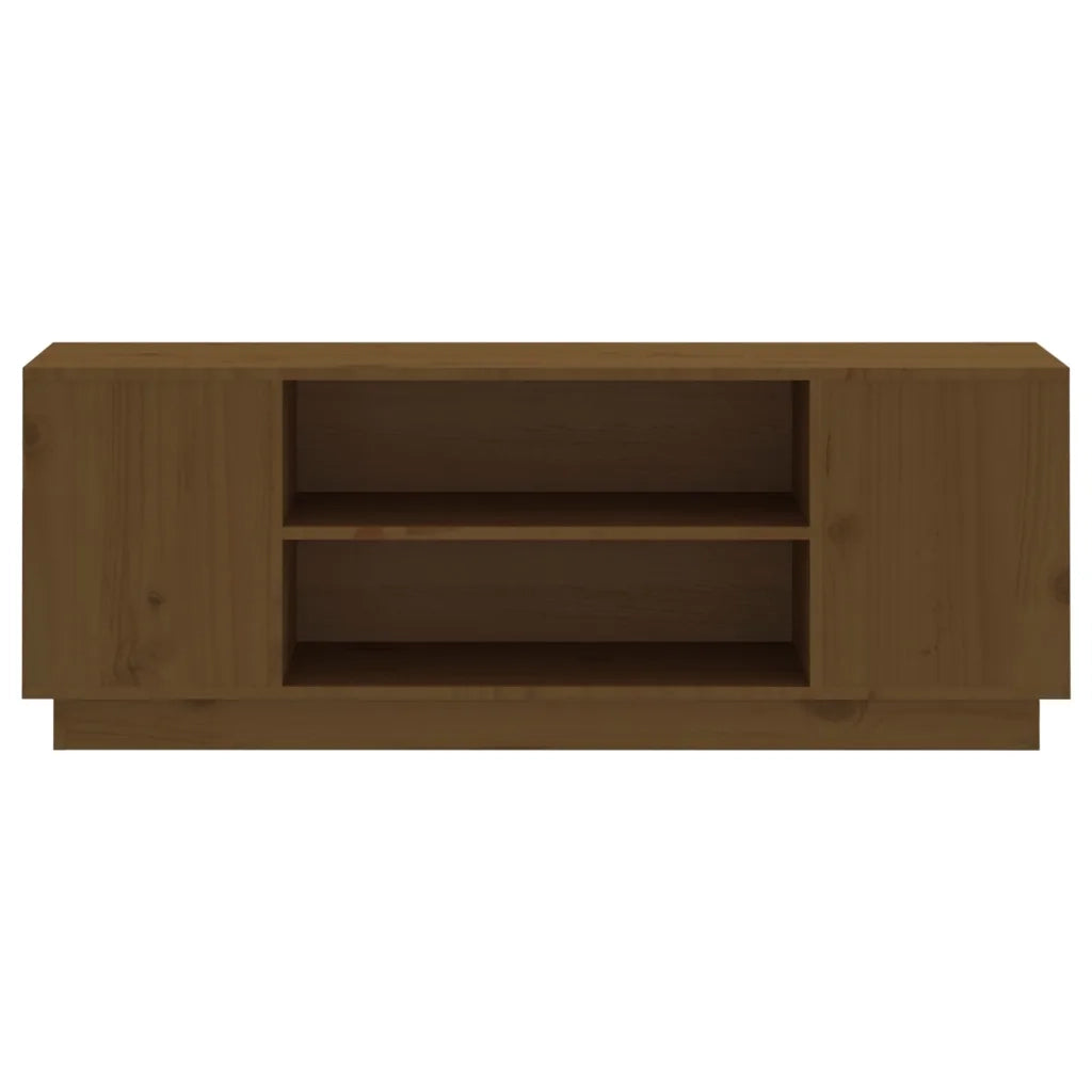 Mobile Porta TV ambra 110x35x40,5 cm in Legno Massello di Pino 814412