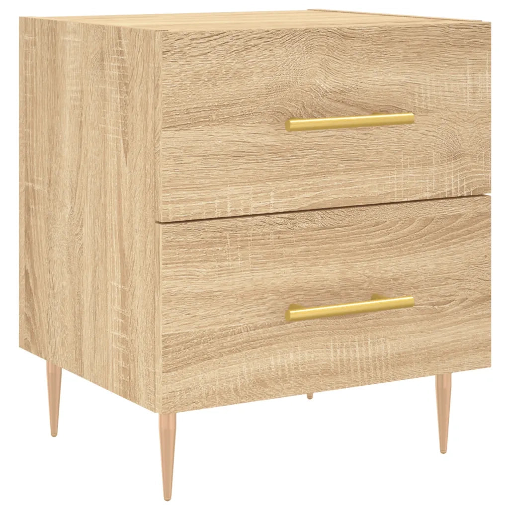 Comodino | Armadio da Notte | Mobiletto da notte Rovere Sonoma 40x35x47,5 cm in Legno Multistrato