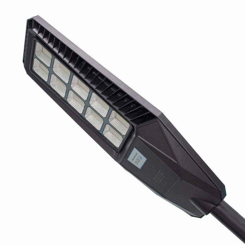 Trade Shop - Faro Stradale Solare Led 170 W Sensore Crepuscolare Ip65 Pannello Fotovoltaico -