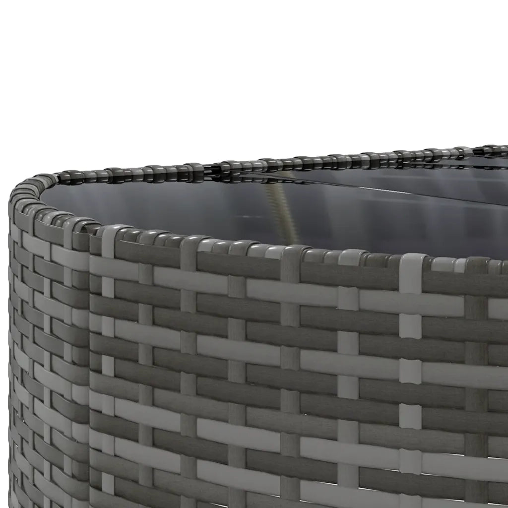 Set Divano da Giardino 8 pz con Cuscini Grigio in Polyrattan 3308391