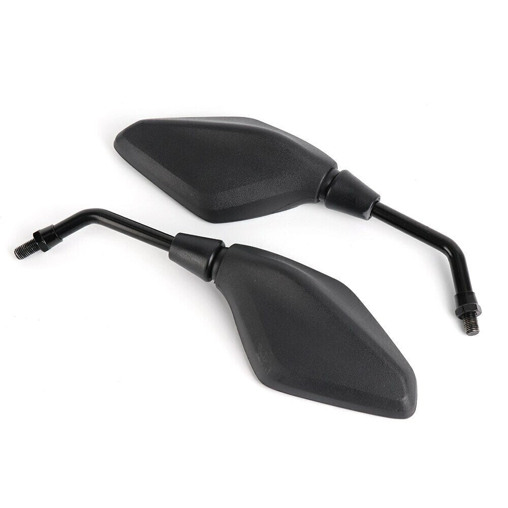 COPPIA SPECCHIETTI RETROVISORI MOTO CROSS SCOOTER CUSTOM NERO M8 / M10
