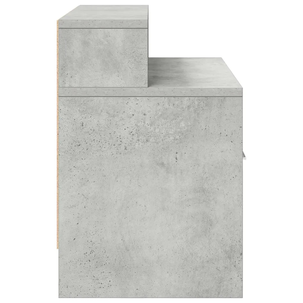 Comodino con Cassetto Grigio Cemento 51x31x47 cm 858674